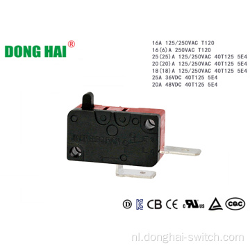 High Button Micro Switch Zwart
